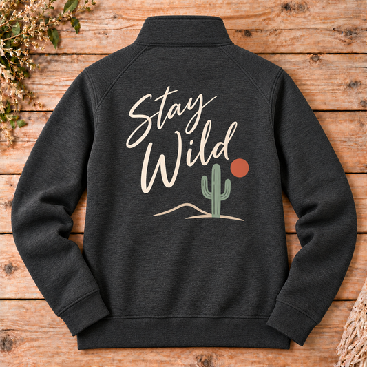 Stay Wild Quarter-Zip Pullover